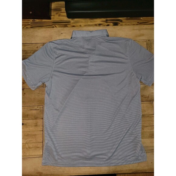 Chick-Fil-A Team Blue White Striped Polo Uniform Work Shirt Size Large Mens NEW - Picture 4 of 4